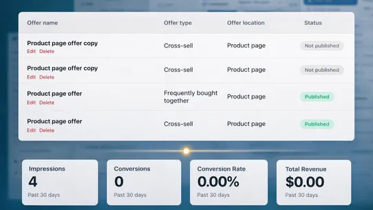 VOL – Upsell &amp; Cross Sell screenshot