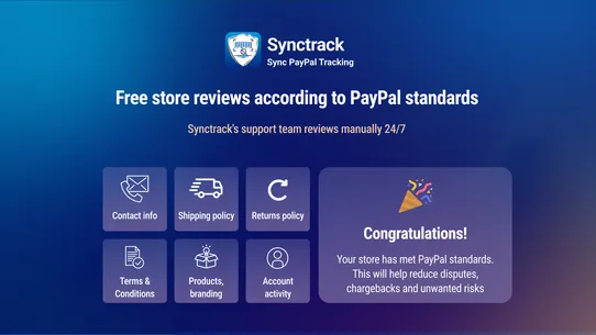 Synctrack PayPal Tracking Sync screenshot