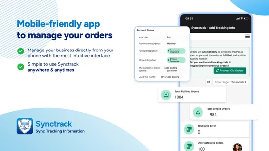 Synctrack PayPal Tracking Sync screenshot