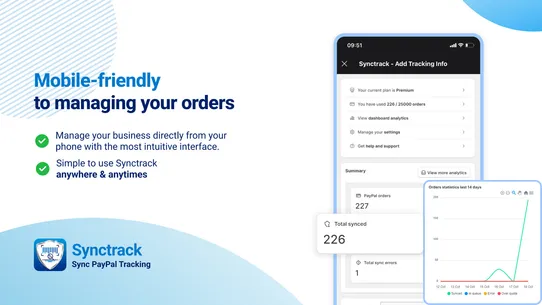 Synctrack PayPal Tracking Sync screenshot