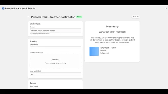 Preorderly Back in Stock now screenshot