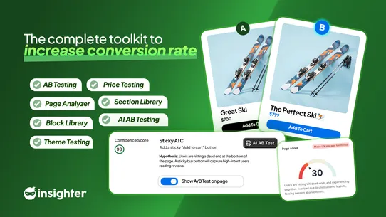 Insighter: AI CRO &amp; AB Testing screenshot