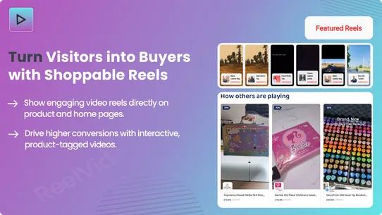 Reel vid (shopable video app) screenshot