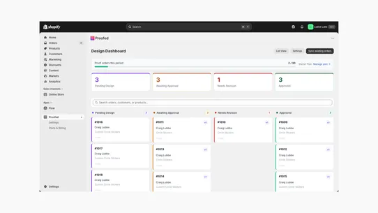 Proofed Digital Proof Manager screenshot