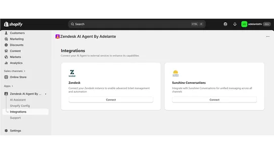Zendesk AI Agent By Adelante screenshot