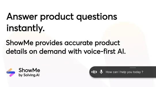 ShowMe: AI Sales Associate screenshot