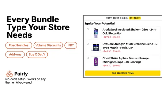 Pairly ‑ Bundles and Upsell screenshot