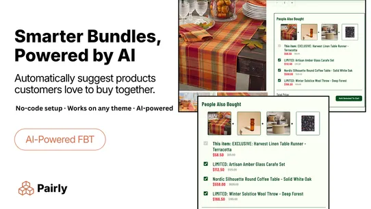 Pairly ‑ Bundles and Upsell screenshot