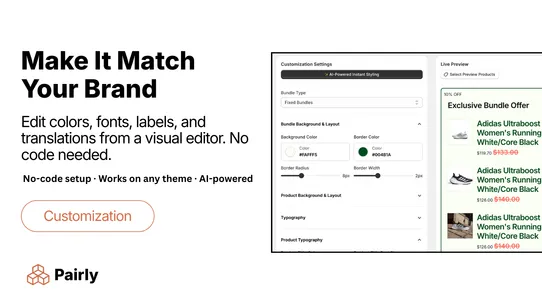 Pairly ‑ Bundles and Upsell screenshot