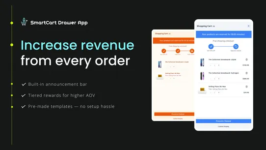 SmartCart Drawer Upsell screenshot