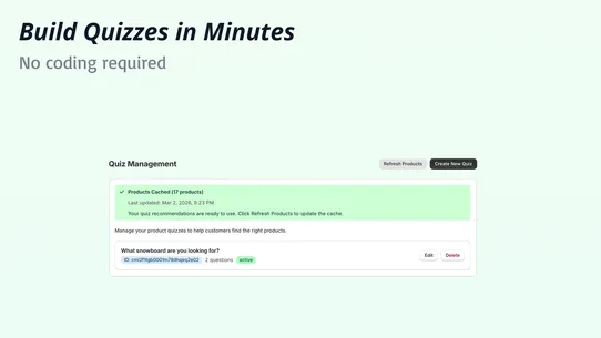 UserToCart: Quiz screenshot