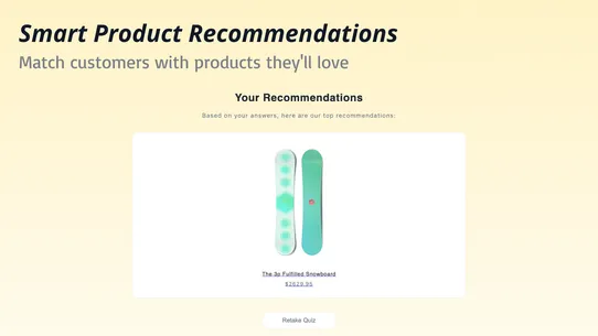 UserToCart: Quiz screenshot