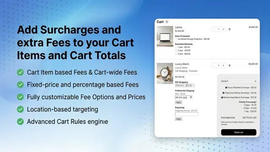 Smart Fees &amp; Add‑Ons screenshot