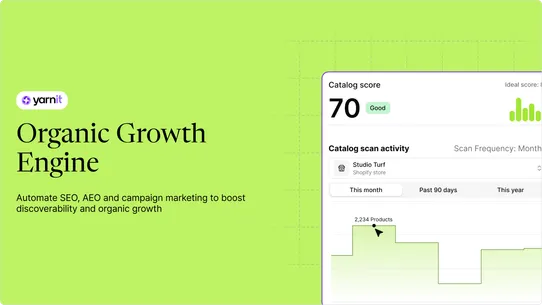 Yarnit E‑comm AI Connect screenshot