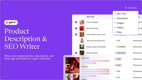 Yarnit E‑comm AI Connect screenshot