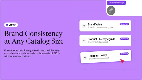 Yarnit E‑comm AI Connect screenshot