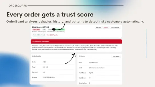 OrderGuard: COD Protection screenshot