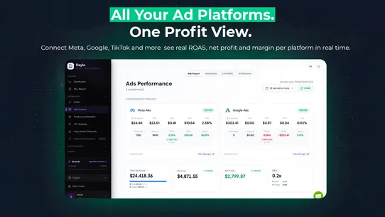 Dayla: Profit Analytics screenshot