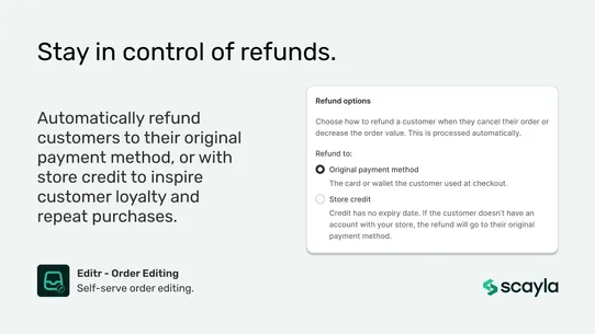Editr ‑ Order Editing screenshot