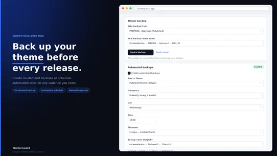 ThemeGuard screenshot