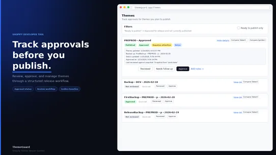 ThemeGuard screenshot