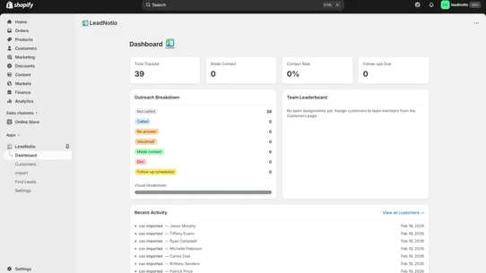 LeadNotio screenshot
