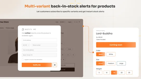 Back In Stock Alert‑ Notify Me screenshot