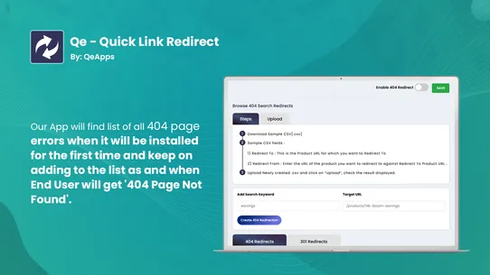 Qe: Quick Link Redirect screenshot