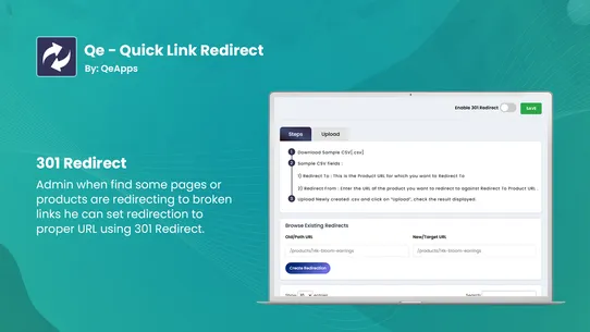 Qe: Quick Link Redirect screenshot