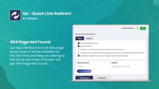 Qe: Quick Link Redirect screenshot