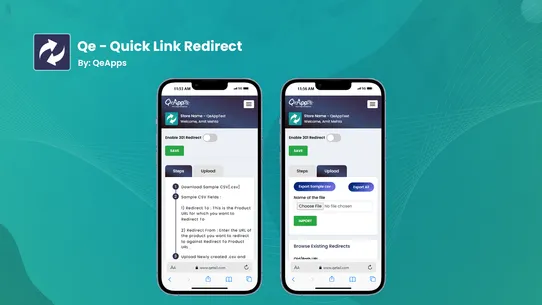 Qe: Quick Link Redirect screenshot