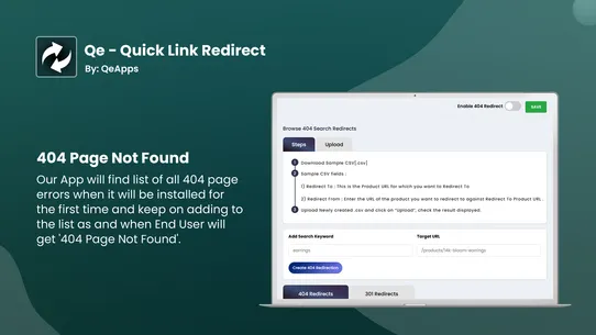 Qe: Quick Link Redirect screenshot