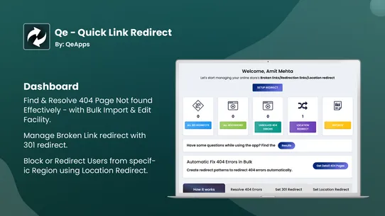 Qe: Quick Link Redirect screenshot