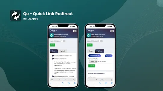 Qe: Quick Link Redirect screenshot