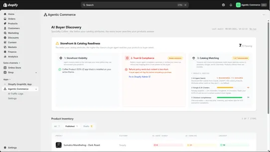 Agentic Commerce screenshot