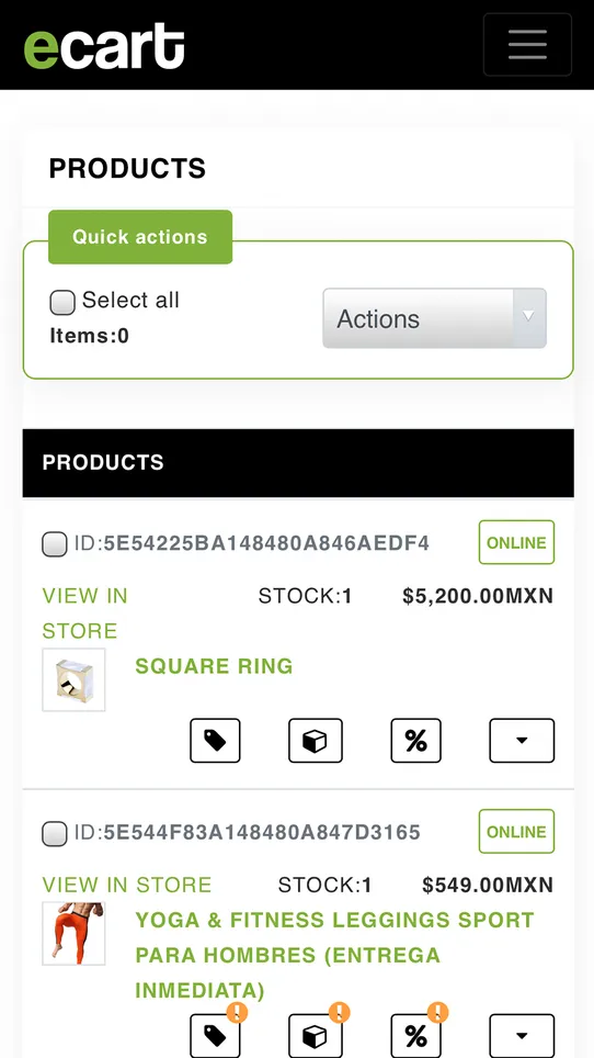 Ecart Marketplace screenshot