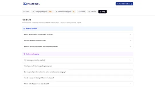 Mastersel Import screenshot