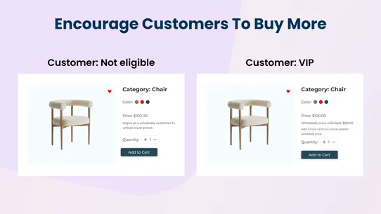 MCE B2B Wholesale Pricing screenshot