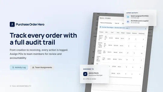 Purchase Order Hero screenshot