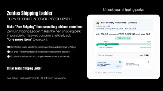 ZT Free Shipping Progress Bar screenshot