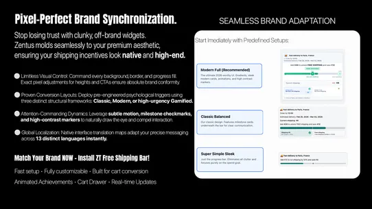 ZT Free Shipping Progress Bar screenshot