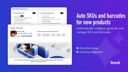 Skywalk SKU Generator &amp; Auto screenshot