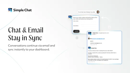 Simple Chat ‑ AI Assisted CRM screenshot