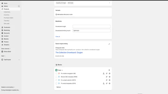 Chaqueta Labs | Task Tracker screenshot