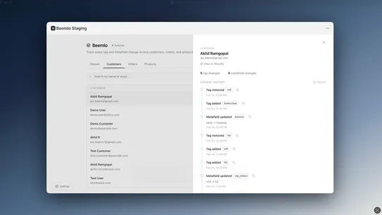 Beemlo: Tag &amp; Metafield screenshot