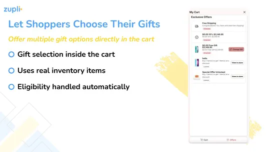 Zupli Cart Drawer screenshot