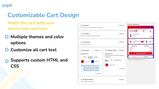 Zupli Cart Drawer screenshot