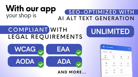 Hello Accessibility Widget screenshot