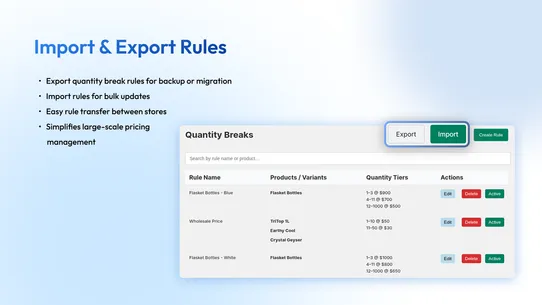 Variant Pricing &amp; Qty Breaks screenshot