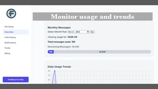 Farnsla ‑ AI Support Chatbot screenshot